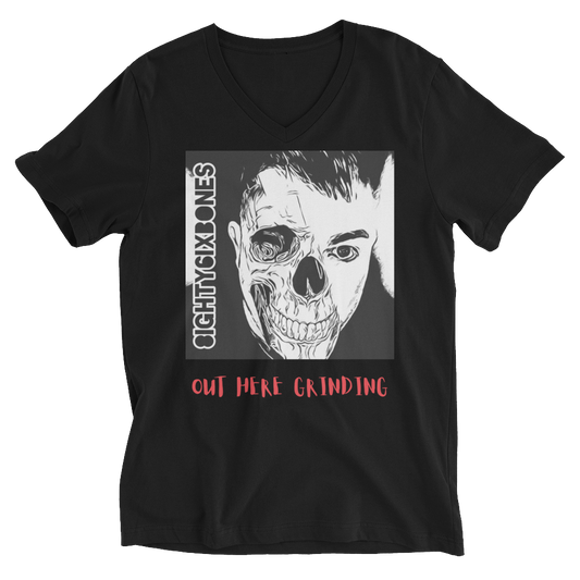 8ighty6ixbones Unisex V-Neck Tee – Street-Ready Fit for the Bold & Underrated