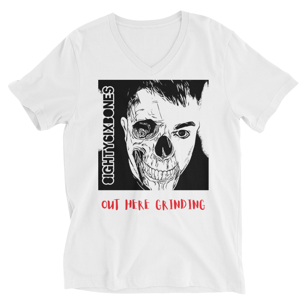 8ighty6ixbones Unisex V-Neck Tee – Street-Ready Fit for the Bold & Underrated